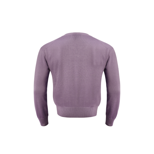 Silky V-neck Knit [Purple]