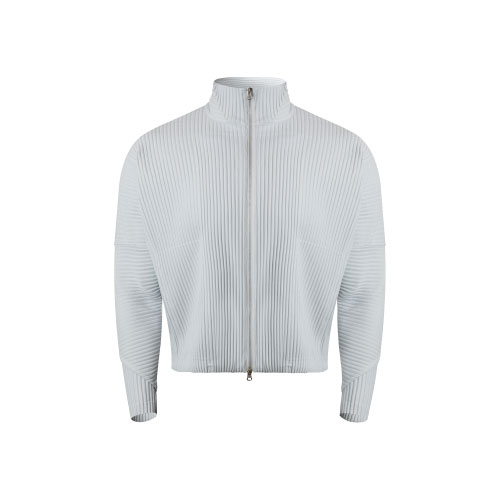 Volante Pleats Over-Fit Jacket [Gray]