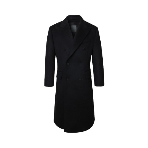 Chad Malone Cashmere Taylor Double Coat [Black]