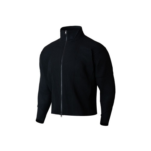 Volante Pleats Over-Fit Jacket [Black]
