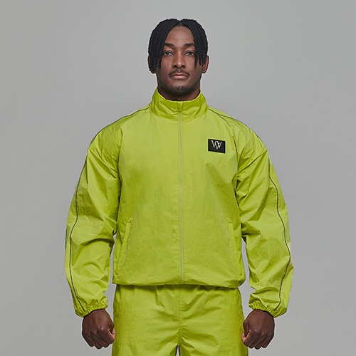 Triple V Tab Warm-up Jacket [Neon Yellow]
