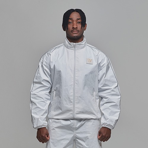 Triple V Tab Warm-up Jacket [White]